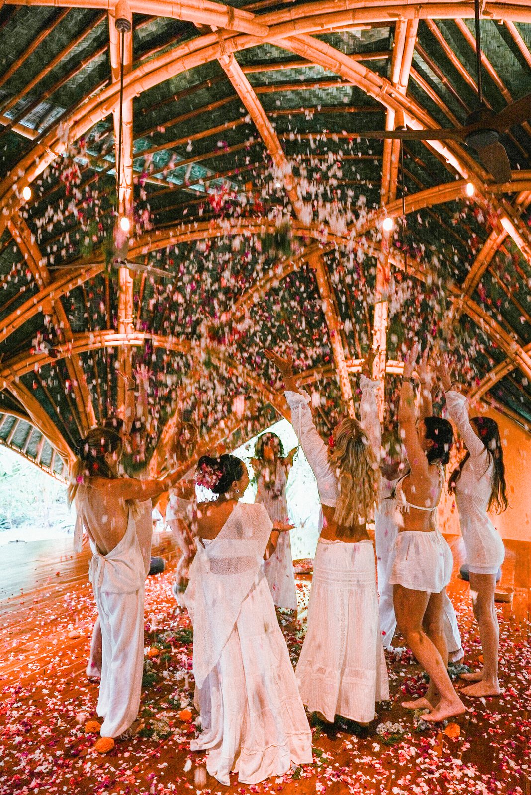 Flower petal ceremony